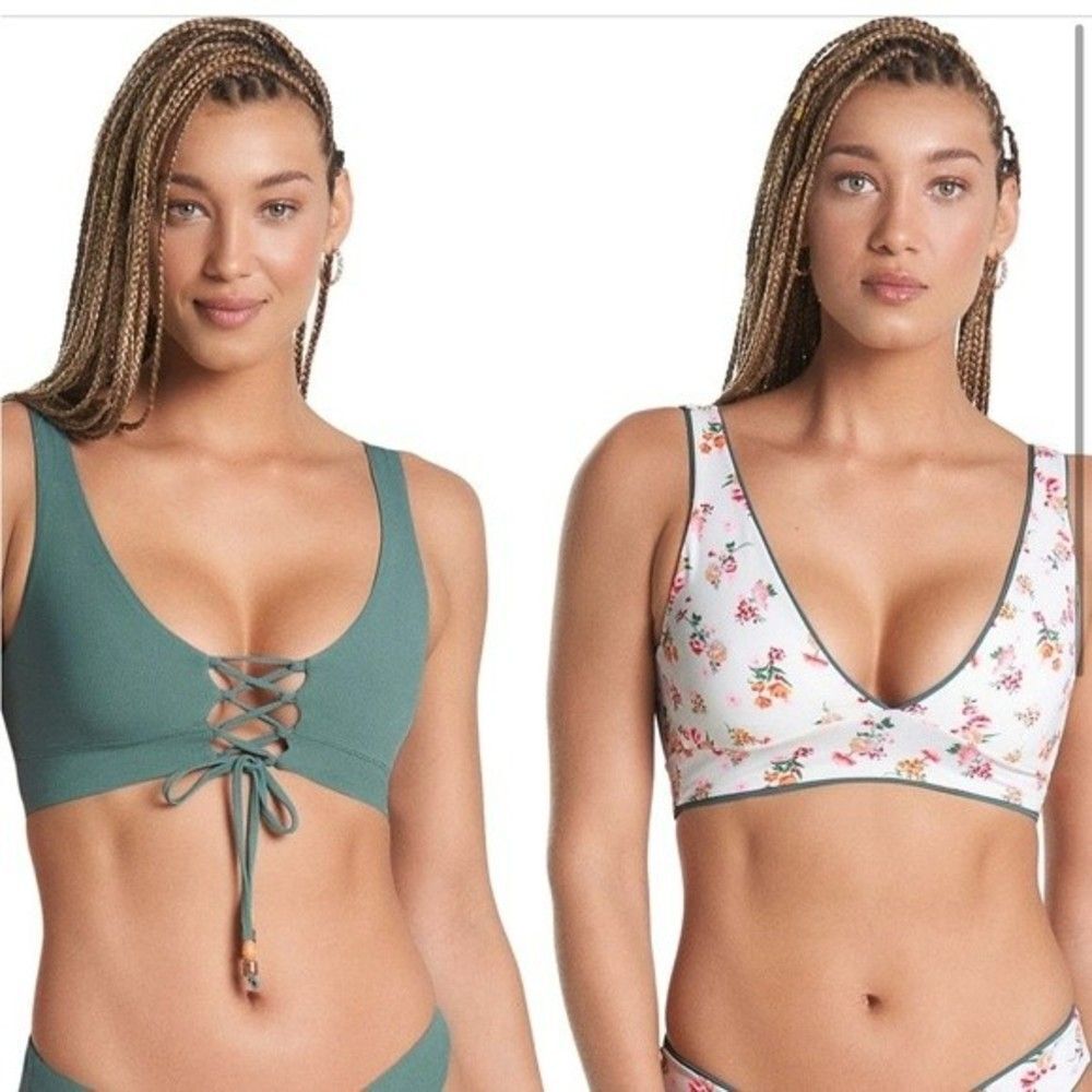 Maaji Allure 4-Way Reversible Bikini Top Sz XS